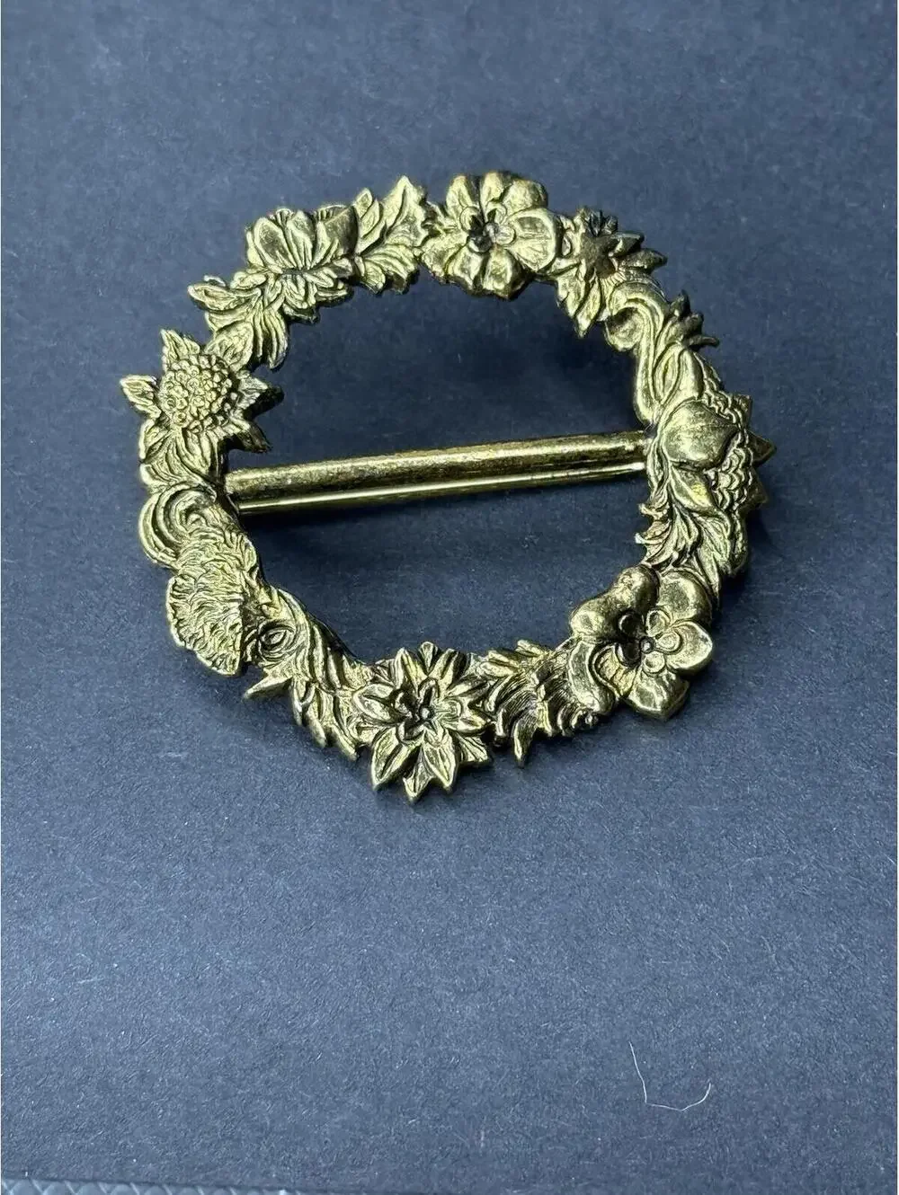 MFA Vintage Floral Wreath Brooch